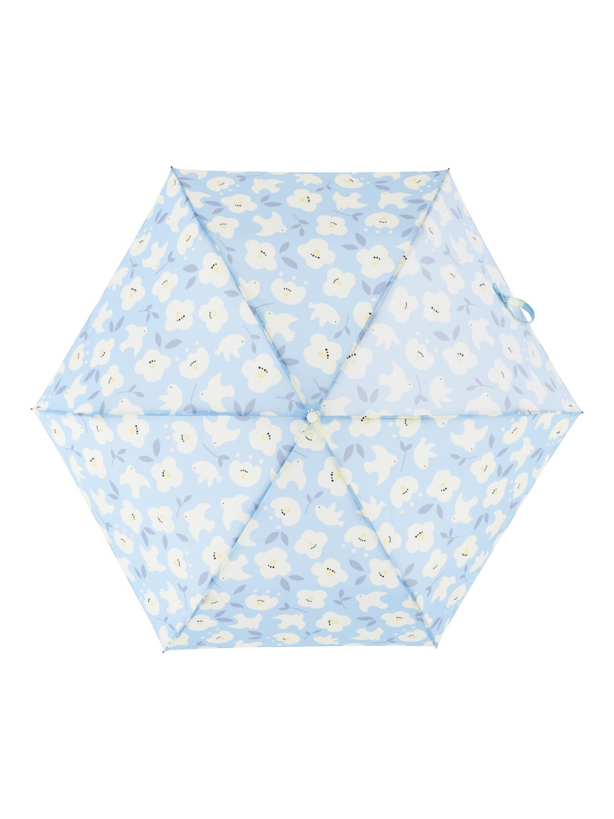 雨傘】エスタ (estaa) 耐風C&Wミニ UV ハッピーバーズ UV加工