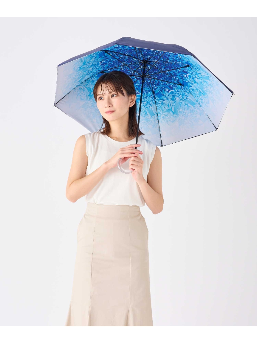 日傘】エスタ (estaa)断熱パラソル アイスクリスタル UV加工 1級遮光