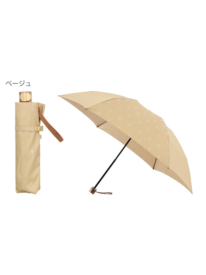 新品　折りたたみ傘　POLO BEAR ツイル　ポロラルフローレン　ベージュ 雨傘】ポロ ラルフ ローレン(POLO RALPH LAUREN) ポロベア 折りたたみ